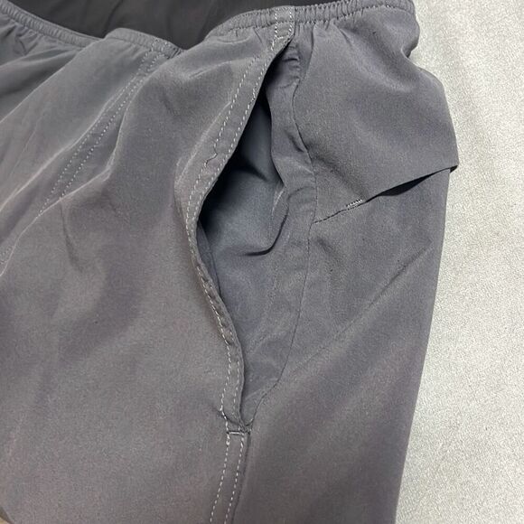 Lululemon Mens Small Grey Athletic Drawstring Shorts Pockets Gym Yoga Activewear - Picture 4 of 7